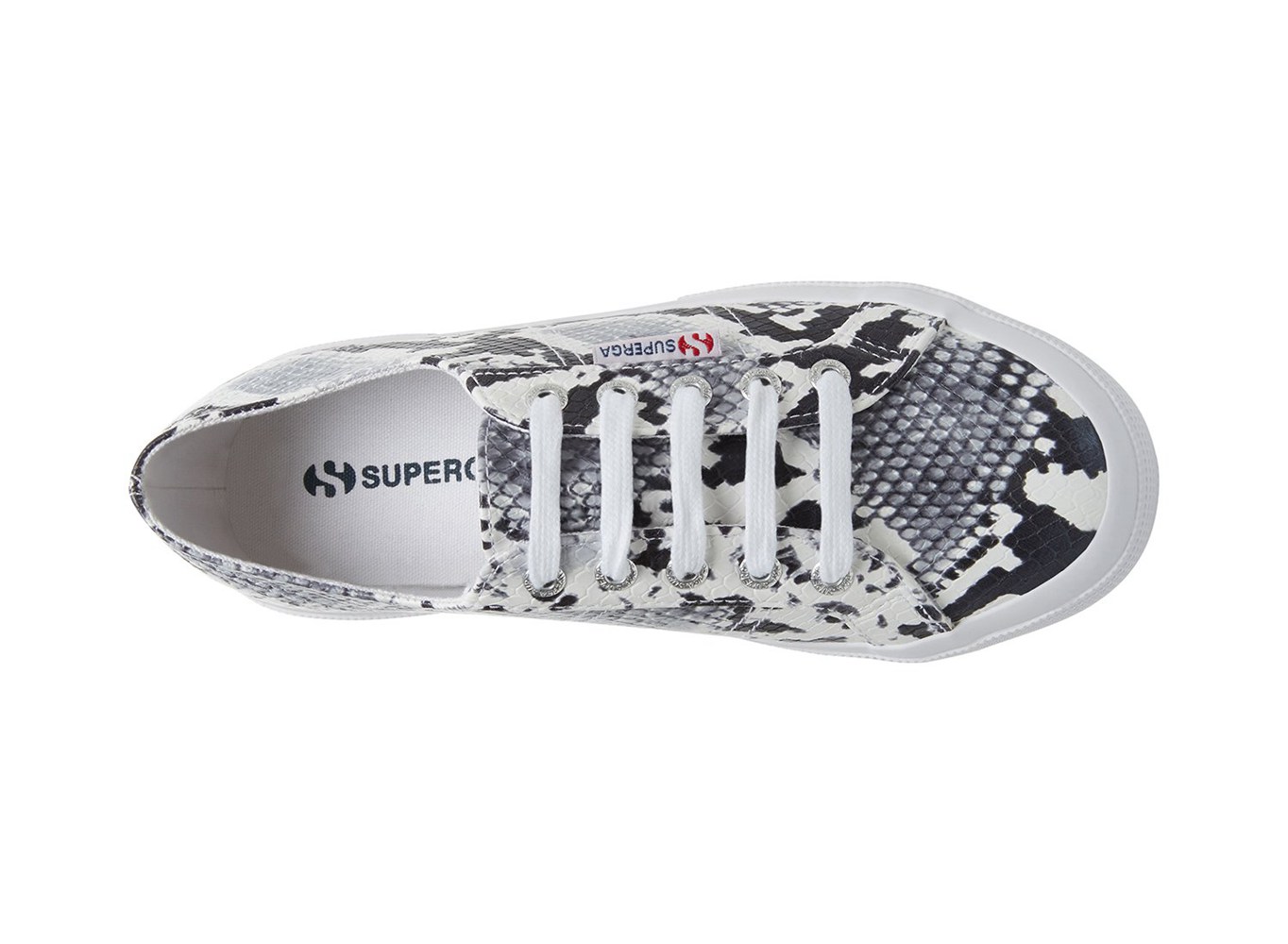 Tenis Feminino Pretas/Branco/Serpentine - Superga 2750 Synth Snakew - CSOZA-2749